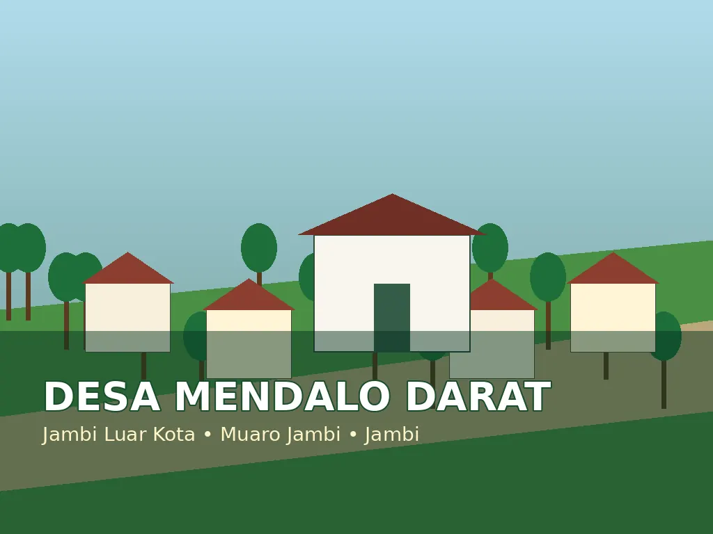 Ilustrasi UMKM & usaha warga Desa Mendalo Darat